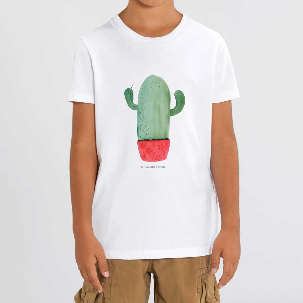 Organiczna koszulka dziecięca Kaktus gniew Kinder T-Shirt Mädchen, Kinder T-Shirt, Kinder T-Shirt Jungen, Kaktus, Kakteen, Büroalltag, Chefin, wütend, ärgern, Kollegin, Schule, Büro, Kollege