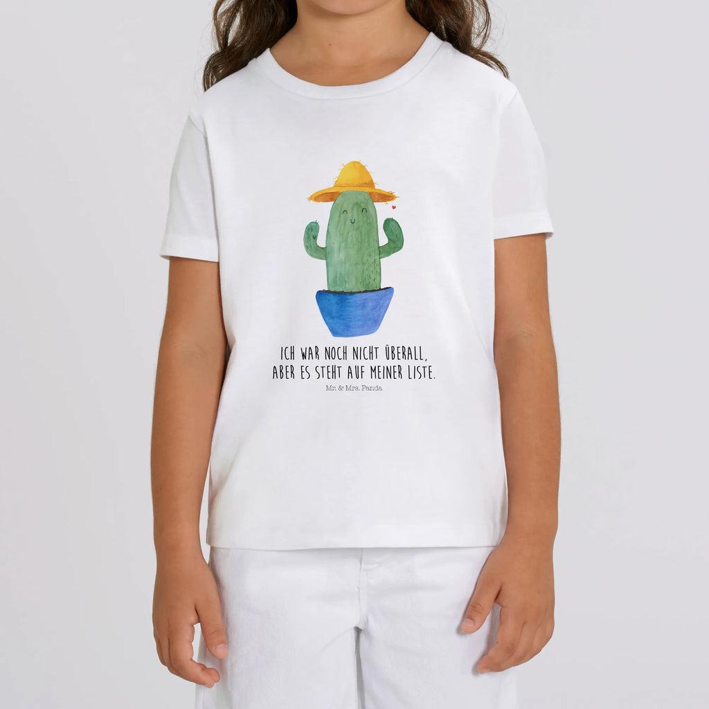 Organiczna koszulka dziecięca kaktus Kapelusz Kinder T-Shirt, Kinder T-Shirt Jungen, Kinder T-Shirt Mädchen, Kakteen, Kaktus, Reisetagebuch, Kaktusliebe, Spruch, Städtetrip, Reisen, Weltreise, Motivation, Weltenbummler, Geschenkidee