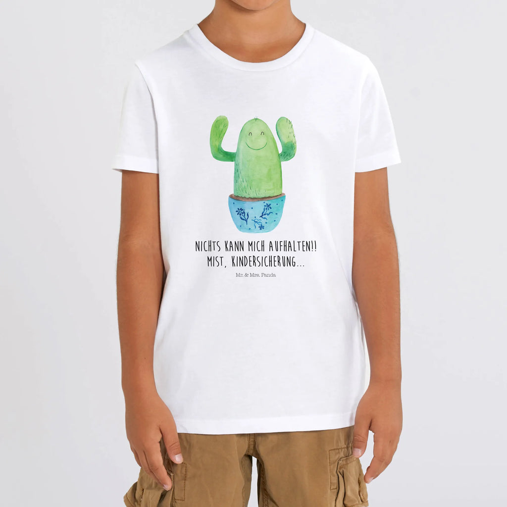 Organic Kids T-Shirt cactus happy Kinder T-Shirt, Kinder T-Shirt Mädchen, Kinder T-Shirt Jungen, Kakteen, Kaktus, Kollege, Büro, Lustig, Motivation, Büroalltag, Familie, Freundin, Kollegin, Kindersicherung, Ausbildung, Neustart, Mutter, Spruch