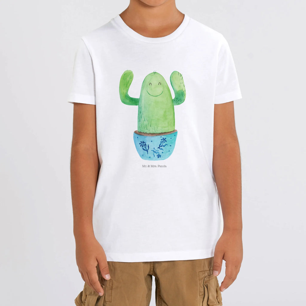 Organic Kids T-Shirt cactus happy Kinder T-Shirt, Kinder T-Shirt Mädchen, Kinder T-Shirt Jungen, Kakteen, Kaktus, Kollege, Büro, Lustig, Motivation, Büroalltag, Familie, Freundin, Kollegin, Kindersicherung, Ausbildung, Neustart, Mutter, Spruch