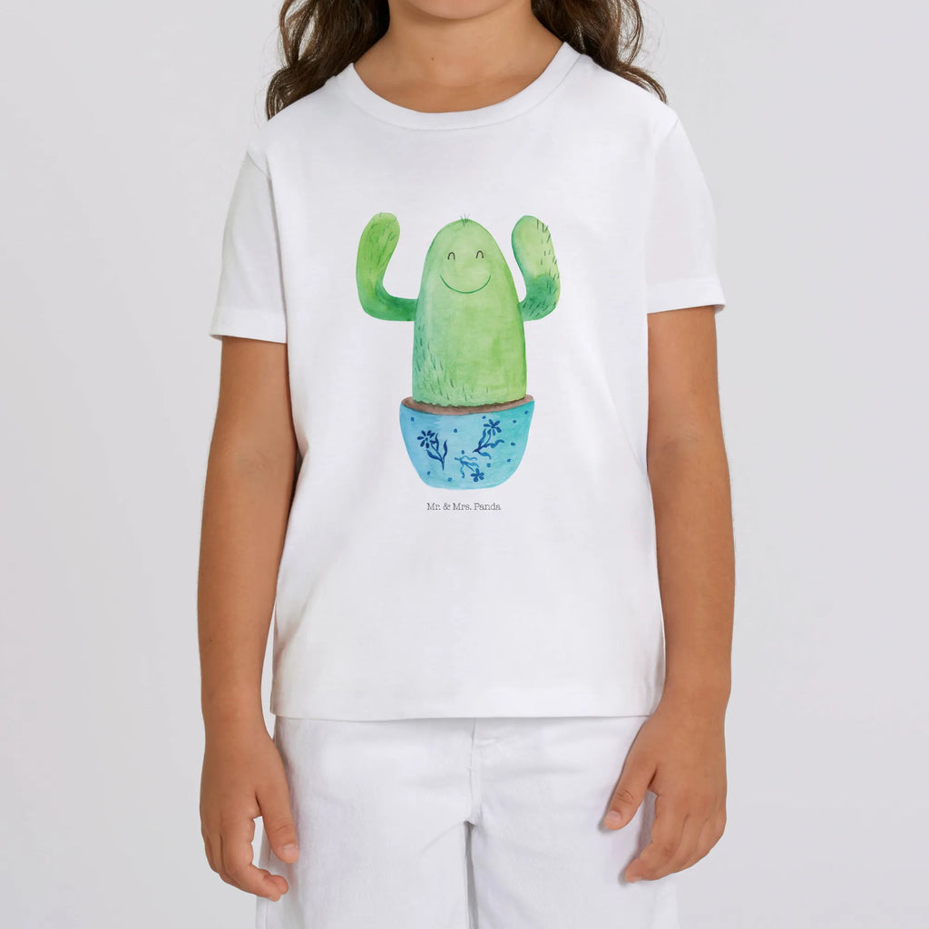 Organic Kids T-Shirt cactus happy Kinder T-Shirt, Kinder T-Shirt Mädchen, Kinder T-Shirt Jungen, Kakteen, Kaktus, Kollege, Büro, Lustig, Motivation, Büroalltag, Familie, Freundin, Kollegin, Kindersicherung, Ausbildung, Neustart, Mutter, Spruch