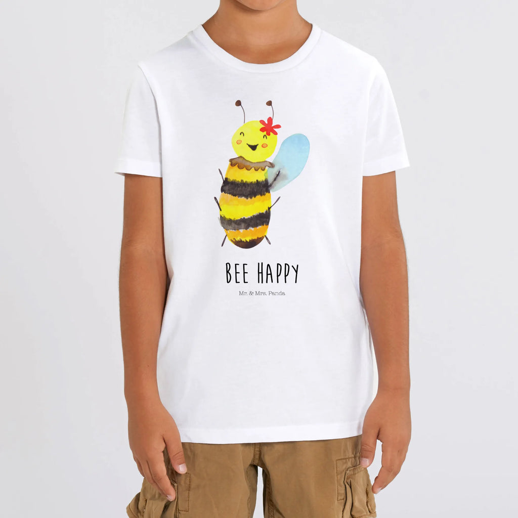 Organic Kinder T-Shirt Biene Happy Kinder T-Shirt Mädchen, Kinder T-Shirt Jungen, Kinder T-Shirt, Biene, Wespe, Hummel