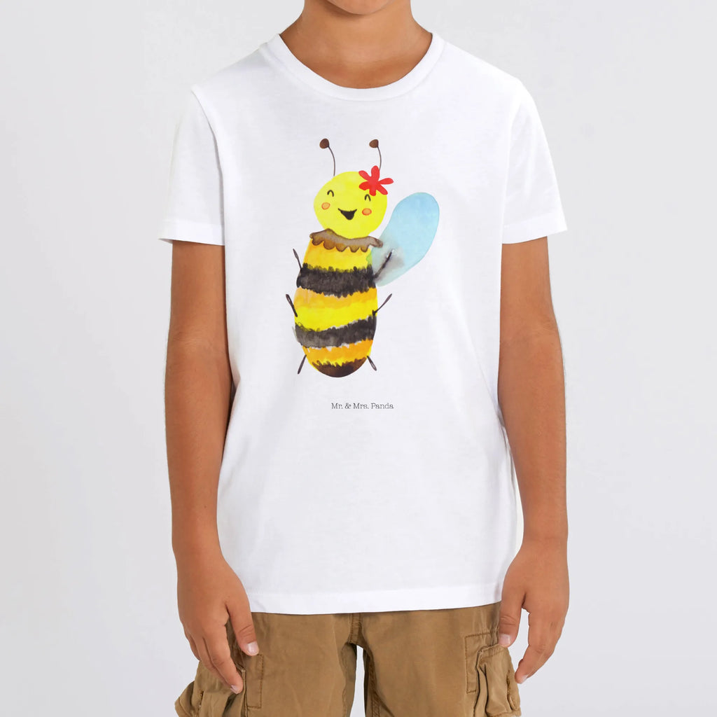 Organic Kinder T-Shirt Biene Happy Kinder T-Shirt Mädchen, Kinder T-Shirt Jungen, Kinder T-Shirt, Biene, Wespe, Hummel