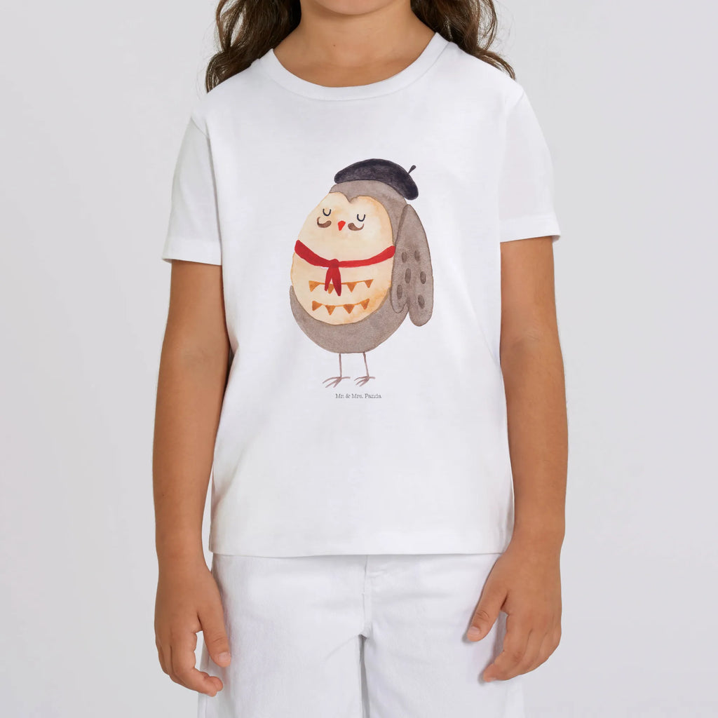 Organic Kinder T-Shirt Eule Französisch Kinder T-Shirt Jungen, Kinder T-Shirt Mädchen, Kinder T-Shirt, Eule, Frankreich, Das Leben Ist schön, Spruch Französisch, Owl, La Vie Est Belle, Spruch schön, Eulen, Hibou, Eule Deko
