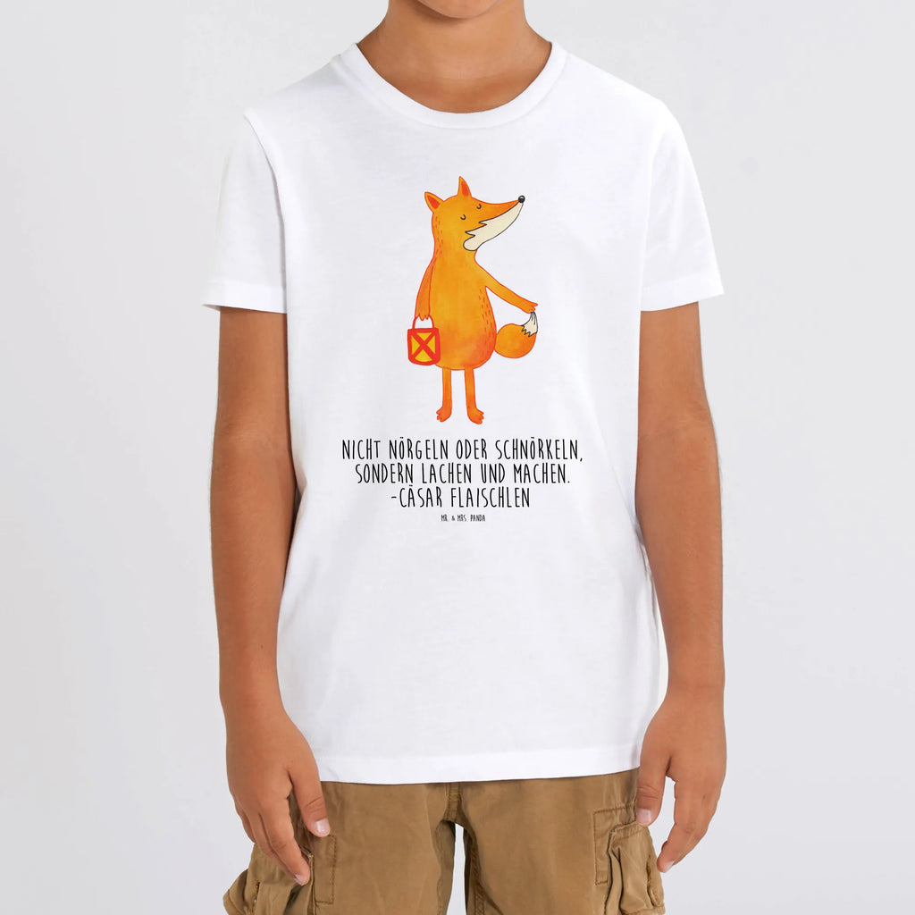 Organic Kinder T-Shirt Fuchs Laterne Kinder T-Shirt Mädchen, Kinder T-Shirt Jungen, Kinder T-Shirt, Fuchs, Füchse, Laternenumzug, Liebeskummer Spruch, Aufmuntern, Spruch Trösten, Laterne, Cäsar Otto Hugo Flaischlen, Sankt Martin
