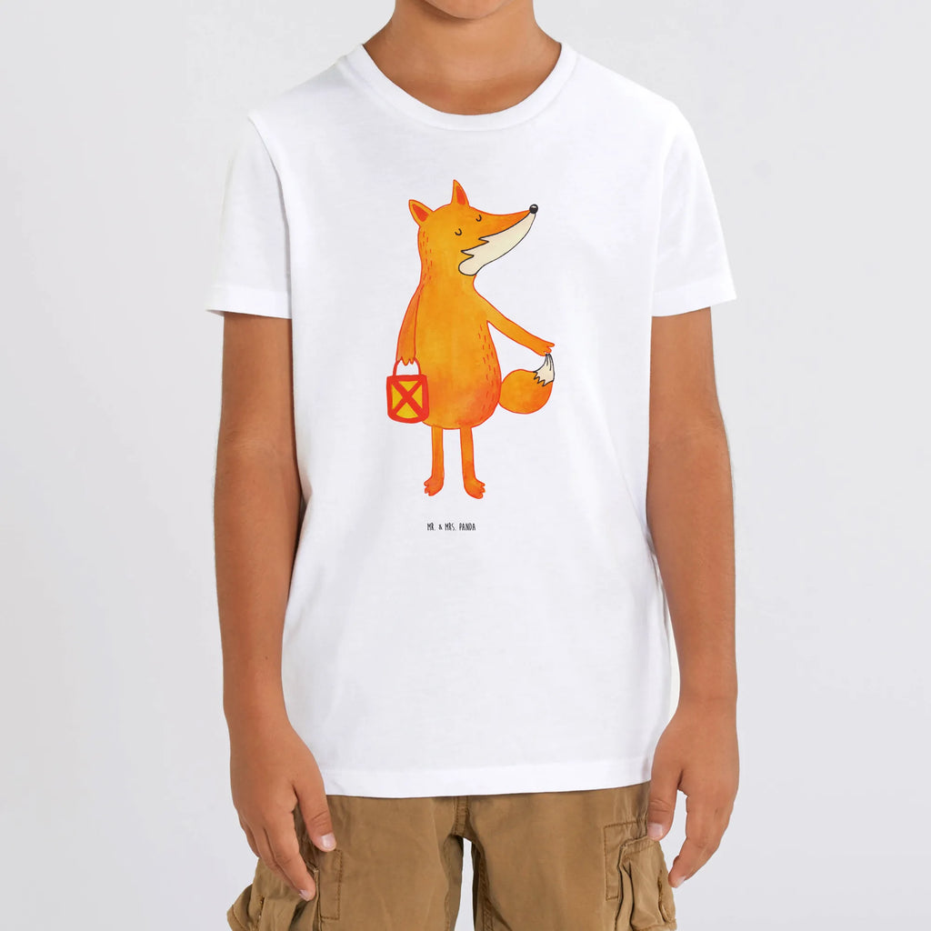 Organic Kinder T-Shirt Fuchs Laterne Kinder T-Shirt Mädchen, Kinder T-Shirt Jungen, Kinder T-Shirt, Fuchs, Füchse, Laternenumzug, Liebeskummer Spruch, Aufmuntern, Spruch Trösten, Laterne, Cäsar Otto Hugo Flaischlen, Sankt Martin