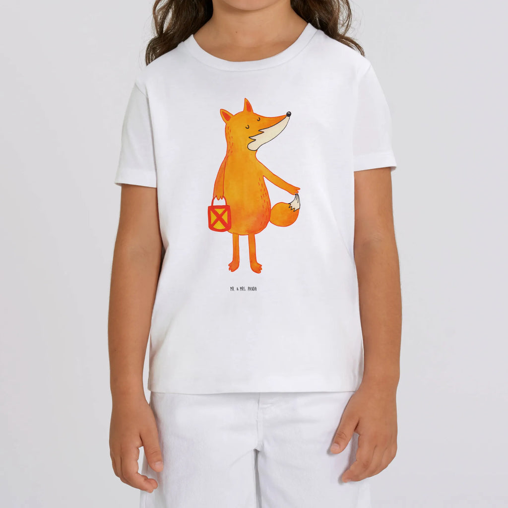 Organic Kinder T-Shirt Fuchs Laterne Kinder T-Shirt Mädchen, Kinder T-Shirt Jungen, Kinder T-Shirt, Fuchs, Füchse, Laternenumzug, Liebeskummer Spruch, Aufmuntern, Spruch Trösten, Laterne, Cäsar Otto Hugo Flaischlen, Sankt Martin