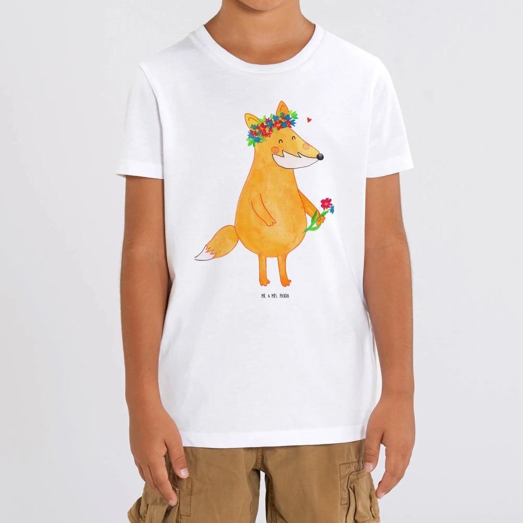 Organic Kinder T-Shirt Fuchs Blumen Kinder T-Shirt, Kinder T-Shirt Jungen, Kinder T-Shirt Mädchen, Fuchs, Blumen, Füchse, Motivation, Fuchsmädchen, Freundin, Freundinnen, Fox, Liebesbeweis, Selbstliebe, Blumenmädchen, Mich, Blume, Freude, Ich, Liebe