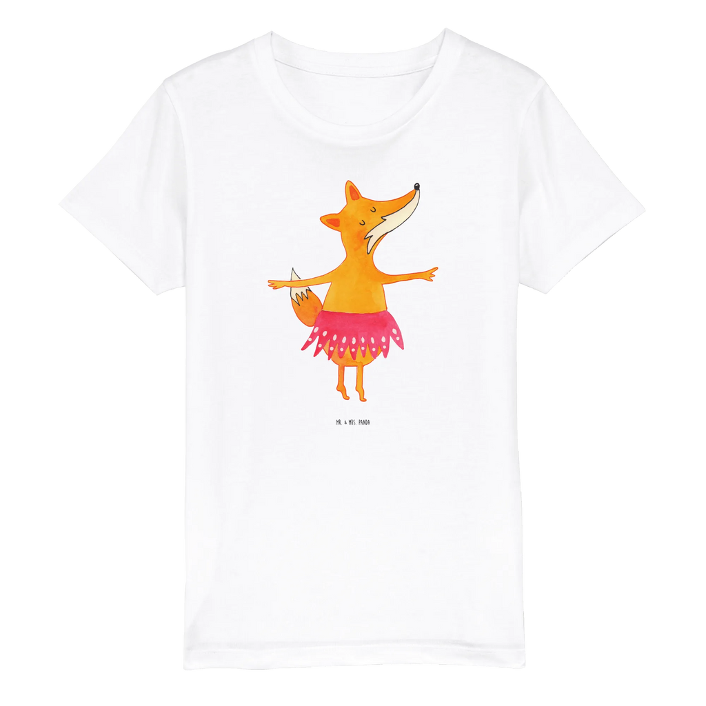 Organic Kinder T-Shirt Fuchs Ballerina Kinder T-Shirt Mädchen, Kinder T-Shirt Jungen, Kinder T-Shirt, Fuchs, Füchse, Ballett, Tänzerin, Füchsin, Ballerina, Geburtstag, Party, Tanzen, Fuchs Spruch, Einladung