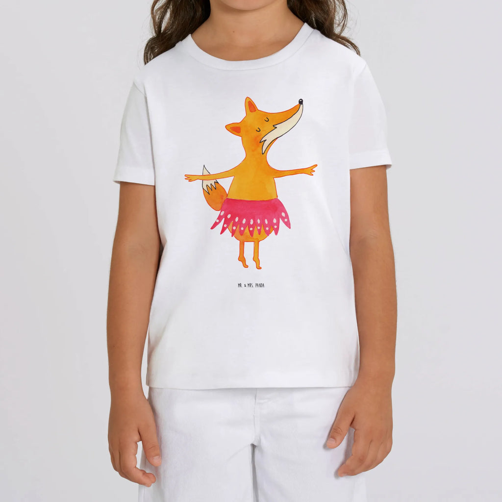 Organic Kinder T-Shirt Fuchs Ballerina Kinder T-Shirt Mädchen, Kinder T-Shirt Jungen, Kinder T-Shirt, Fuchs, Füchse, Ballett, Tänzerin, Füchsin, Ballerina, Geburtstag, Party, Tanzen, Fuchs Spruch, Einladung