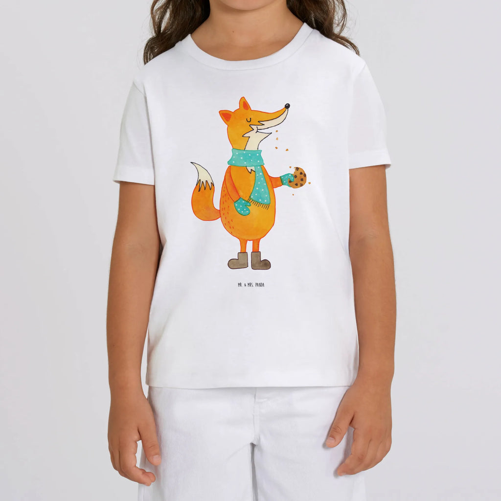 Organic Kinder T-Shirt Fuchs Keks Kinder T-Shirt, Kinder T-Shirt Jungen, Kinder T-Shirt Mädchen, Fuchs, Küche Deko, Winter, Kekse, Liebe, Plätzchen, Füchse, Weihnachtszeit, Backen Spruch