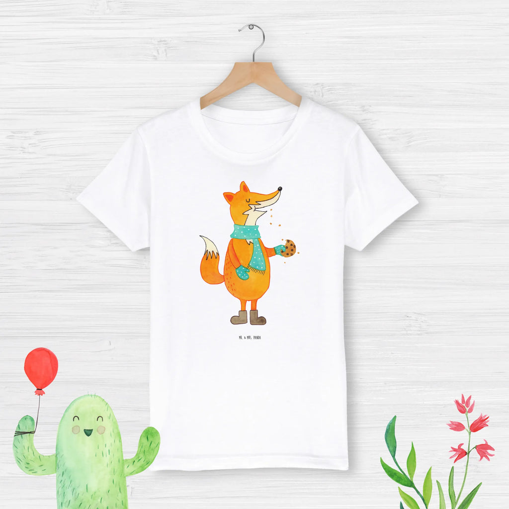 Organic Kinder T-Shirt Fuchs Keks Kinder T-Shirt, Kinder T-Shirt Jungen, Kinder T-Shirt Mädchen, Fuchs, Küche Deko, Winter, Kekse, Liebe, Plätzchen, Füchse, Weihnachtszeit, Backen Spruch