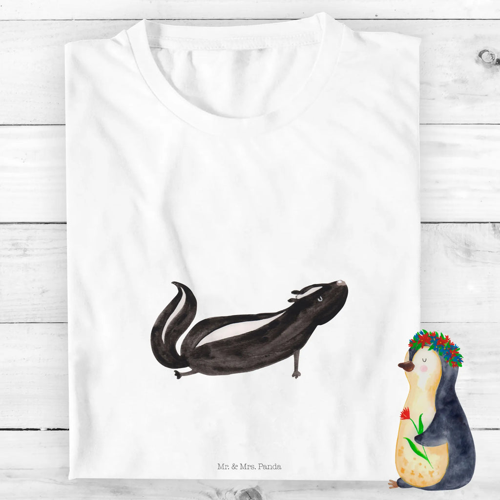 Organic Kinder T-Shirt Stinktier Yoga Kinder T-Shirt, Kinder T-Shirt Mädchen, Kinder T-Shirt Jungen, Stinktier, Skunk, Yoga, Lache, Lebe, Wildtier, Raubtier, Stinki, Stinker, Namaste, Liebe