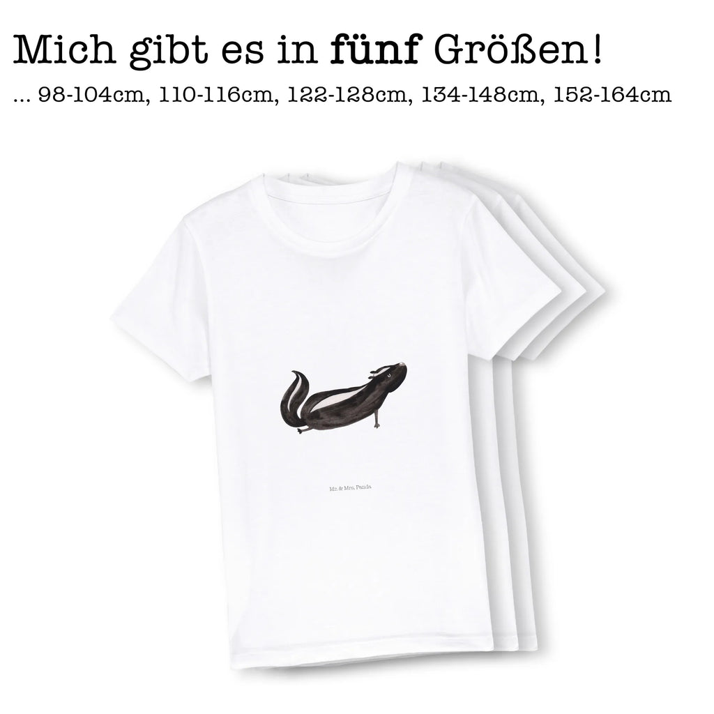 Organic Kinder T-Shirt Stinktier Yoga Kinder T-Shirt, Kinder T-Shirt Mädchen, Kinder T-Shirt Jungen, Stinktier, Skunk, Yoga, Lache, Lebe, Wildtier, Raubtier, Stinki, Stinker, Namaste, Liebe