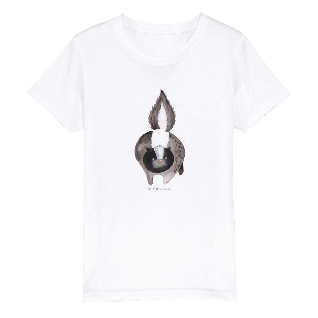Organiczna koszulka dziecięca skunks atak Kinder T-Shirt Mädchen, Kinder T-Shirt Jungen, Kinder T-Shirt, Stinktier, Skunk, Stinki, Raubtier, Stinker, Wildtier, wütend, Drohung