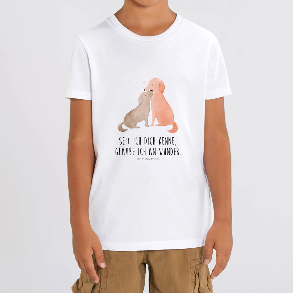 Organic Kinder T-Shirt Hunde Liebe Kinder T-Shirt, Kinder T-Shirt Jungen, Kinder T-Shirt Mädchen, Tierliebhaber, Haustier, Hundemotiv, Hundebesitzer, Sprüche, Hunderasse, Hund, Kuscheln, Kuss, Liebe, Herz, Vertrauen, Hund. Hunde