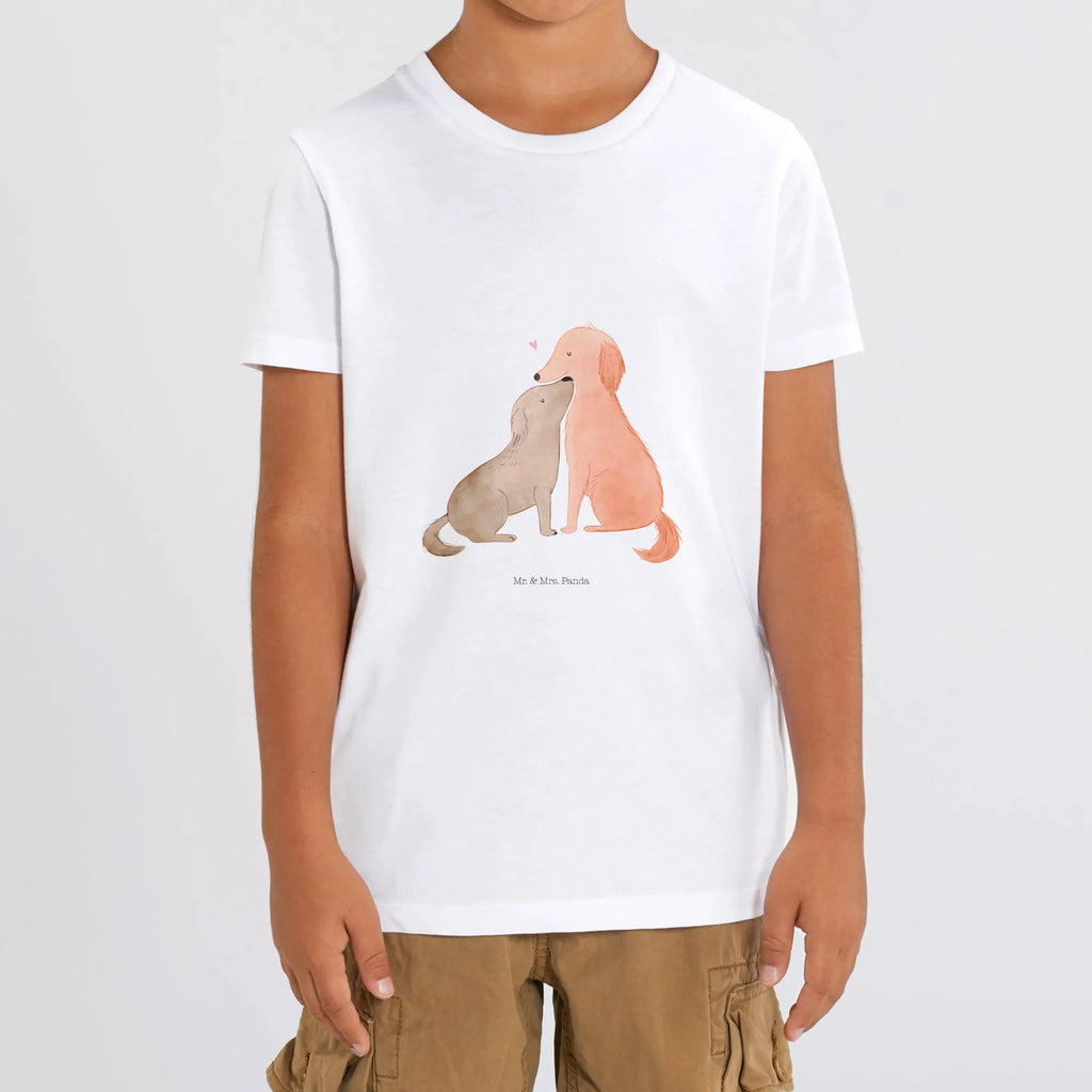 Organic Kinder T-Shirt Hunde Liebe Kinder T-Shirt, Kinder T-Shirt Jungen, Kinder T-Shirt Mädchen, Tierliebhaber, Haustier, Hundemotiv, Hundebesitzer, Sprüche, Hunderasse, Hund, Kuscheln, Kuss, Liebe, Herz, Vertrauen, Hund. Hunde