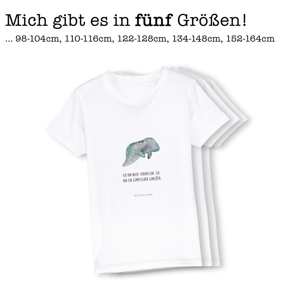 Organic Kids T-Shirt manatee Relax Kinder T-Shirt Jungen, Kinder T-Shirt Mädchen, Kinder T-Shirt, Urlaub, Meerestiere, Meer, Essen, Abnehmen, Seekuh, Diätwahn, Süßigkeiten, Zucker, Seekühe, Diät