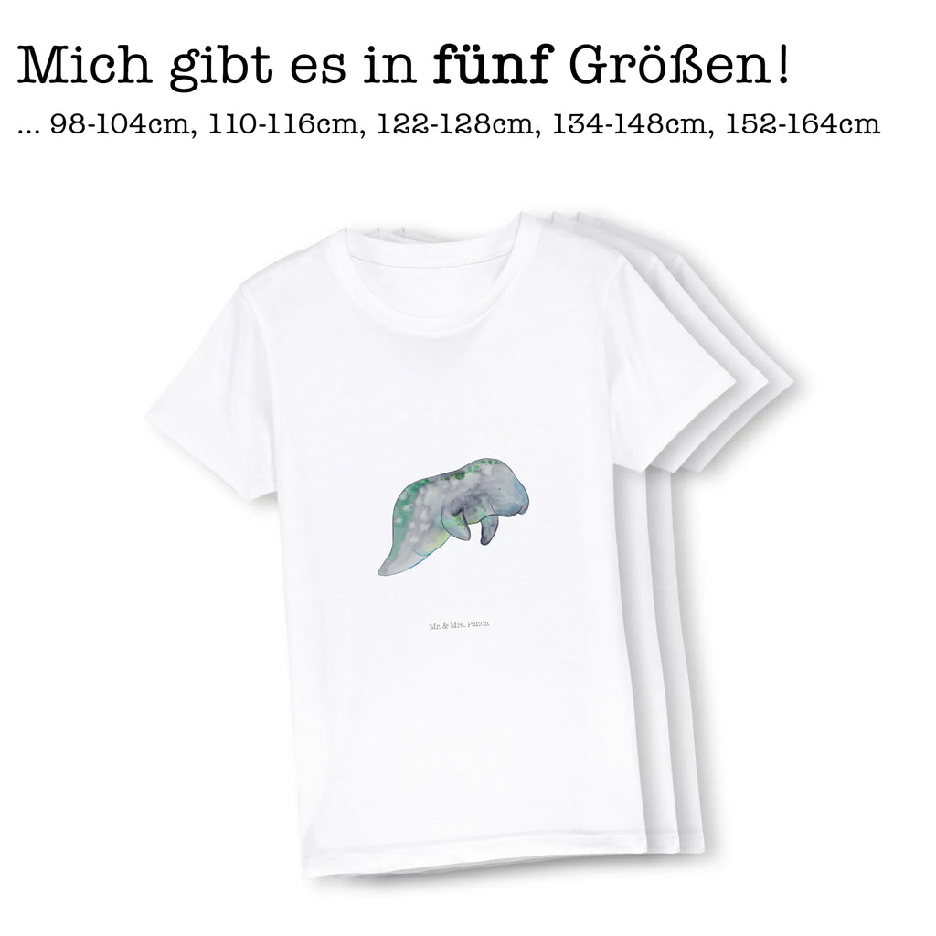 Organic Kids T-Shirt manatee Relax Kinder T-Shirt Jungen, Kinder T-Shirt Mädchen, Kinder T-Shirt, Urlaub, Meerestiere, Meer, Essen, Abnehmen, Seekuh, Diätwahn, Süßigkeiten, Zucker, Seekühe, Diät