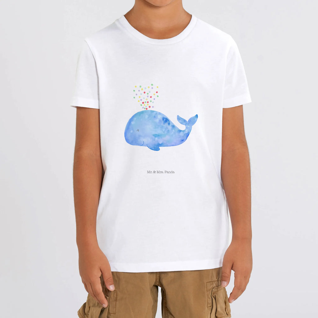 Organic Kinder T-Shirt Wal Konfetti Kinder T-Shirt Mädchen, Kinder T-Shirt Jungen, Kinder T-Shirt, Urlaub, Meerestiere, Meer, Lebensabschnitt, Trennung, Konfetti, Neustart, Geburtstag, Neuanfang, Wale, Abnehmen, Motivation, Diät, Wal