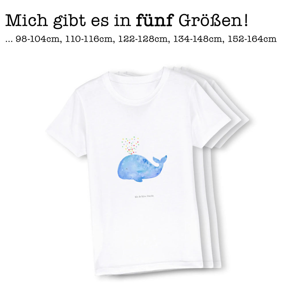 Organic Kinder T-Shirt Wal Konfetti Kinder T-Shirt Mädchen, Kinder T-Shirt Jungen, Kinder T-Shirt, Urlaub, Meerestiere, Meer, Lebensabschnitt, Trennung, Konfetti, Neustart, Geburtstag, Neuanfang, Wale, Abnehmen, Motivation, Diät, Wal