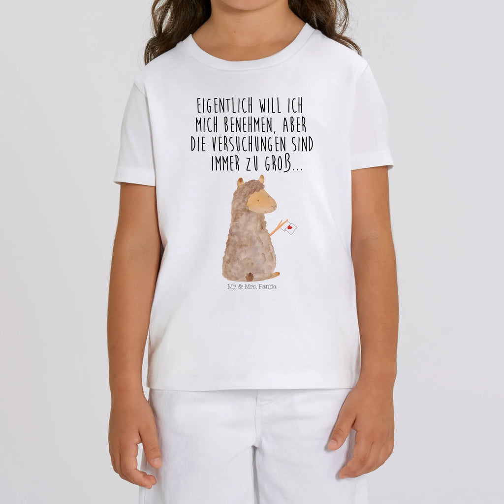 Organiczna koszulka dziecięca alpaka flaga Kinder T-Shirt Mädchen, Kinder T-Shirt, Kinder T-Shirt Jungen, Alpaka, Lama, Lamas, Alpakas, Liebe