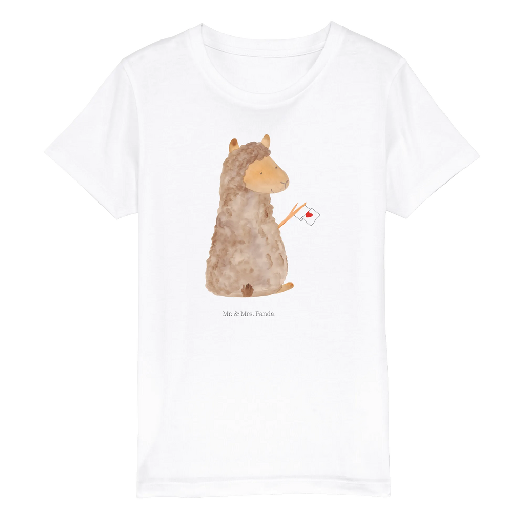 Organiczna koszulka dziecięca alpaka flaga Kinder T-Shirt Mädchen, Kinder T-Shirt, Kinder T-Shirt Jungen, Alpaka, Lama, Lamas, Alpakas, Liebe