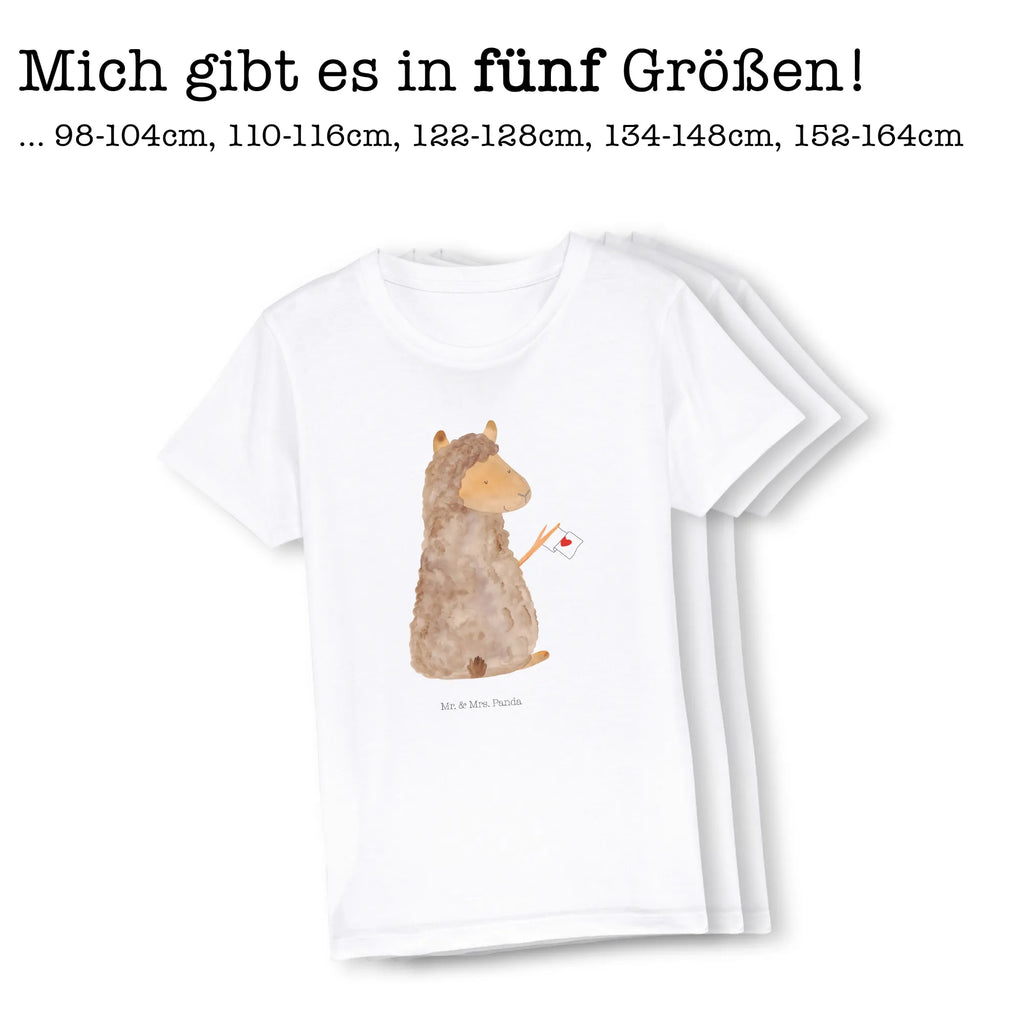 Organiczna koszulka dziecięca alpaka flaga Kinder T-Shirt Mädchen, Kinder T-Shirt, Kinder T-Shirt Jungen, Alpaka, Lama, Lamas, Alpakas, Liebe