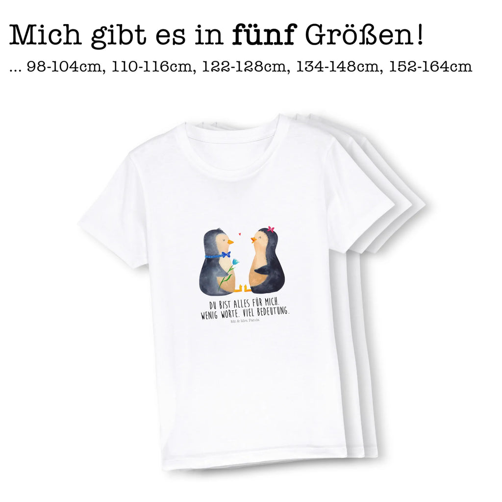 Organic Kinder T-Shirt Pinguin Pärchen Kinder T-Shirt Jungen, Kinder T-Shirt, Kinder T-Shirt Mädchen, Pinguin, Jahrestag, Liebesbeweis, Liebe, Hochzeitsgeschenk, Große Liebe, Liebespaar, Traumpaar, Hochzeit, Pinguine, Liebesgeschenk, Hochzeitstag, Verlobung