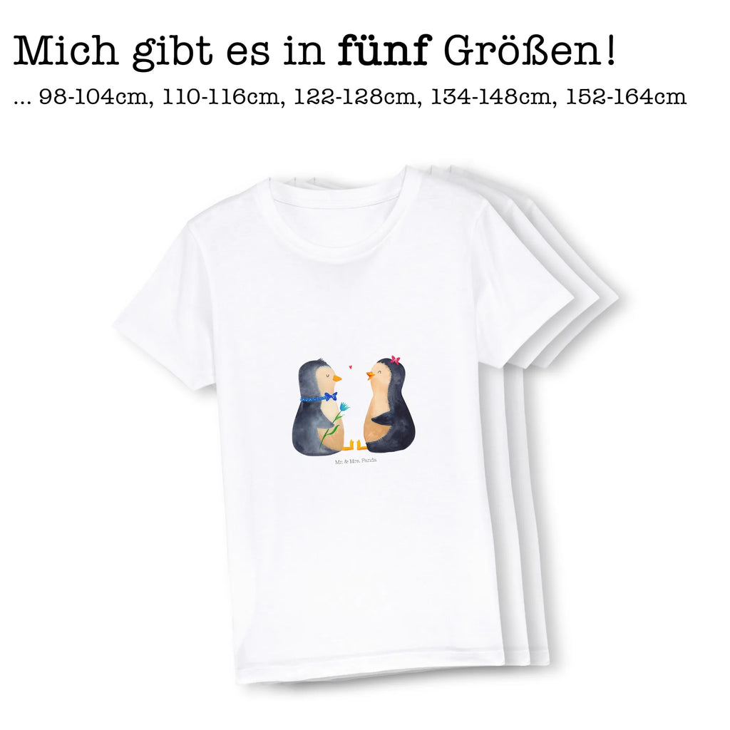 Organic Kinder T-Shirt Pinguin Pärchen Kinder T-Shirt Jungen, Kinder T-Shirt, Kinder T-Shirt Mädchen, Pinguin, Jahrestag, Liebesbeweis, Liebe, Hochzeitsgeschenk, Große Liebe, Liebespaar, Traumpaar, Hochzeit, Pinguine, Liebesgeschenk, Hochzeitstag, Verlobung