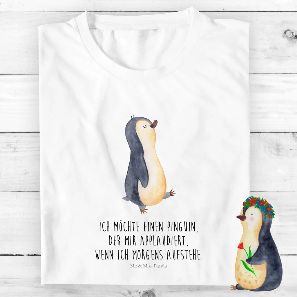 Organiczna koszulka dziecięca Pingwin maszerować Kinder T-Shirt Jungen, Kinder T-Shirt Mädchen, Kinder T-Shirt, Pinguin, Schwester, Langschläfer, Pinguine, Familie, Frühaufsteher, Bruder