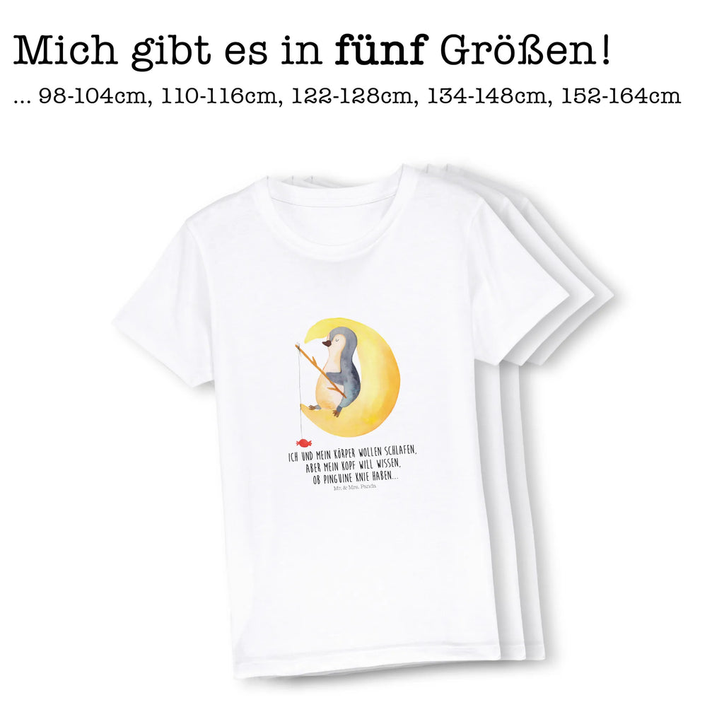 Organic Kinder T-Shirt Pinguin Mond Kinder T-Shirt Jungen, Kinder T-Shirt, Kinder T-Shirt Mädchen, Pinguin, schlafen, Spruch, Pinguine, Nachtruhe, Schlafzimmer, Schlafstörungen, Gästezimmer, Einschlafen