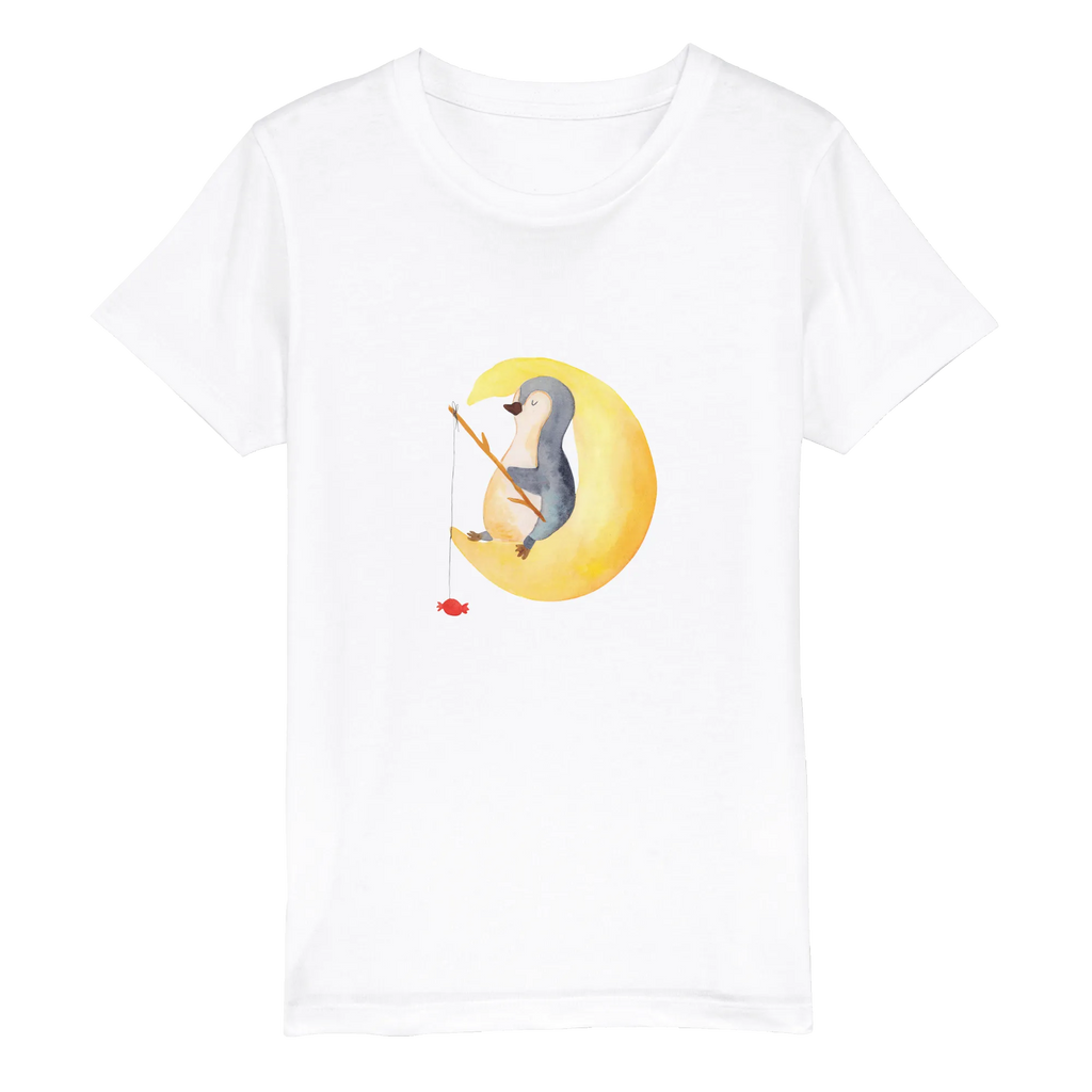 Organic Kinder T-Shirt Pinguin Mond Kinder T-Shirt Jungen, Kinder T-Shirt, Kinder T-Shirt Mädchen, Pinguin, schlafen, Spruch, Pinguine, Nachtruhe, Schlafzimmer, Schlafstörungen, Gästezimmer, Einschlafen