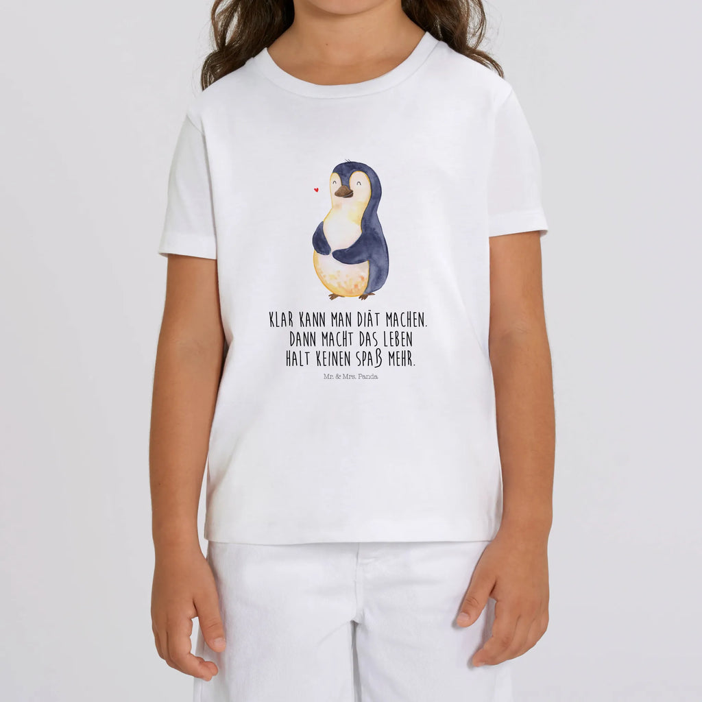 Organic Kinder T-Shirt Pinguin Diät Kinder T-Shirt Mädchen, Kinder T-Shirt, Kinder T-Shirt Jungen, Pinguin, Selbstliebe, Abnehmen, Diät, Motivation, Gewicht, Selbstrespekt, Körperliebe, Pinguine, Abspecken