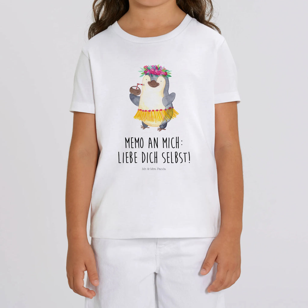 Organic Kinder T-Shirt Pinguin Kokosnuss Kinder T-Shirt, Kinder T-Shirt Mädchen, Kinder T-Shirt Jungen, Pinguin, Urlaub, Aloha, Pinguine, Kokosnuss, Hawaii