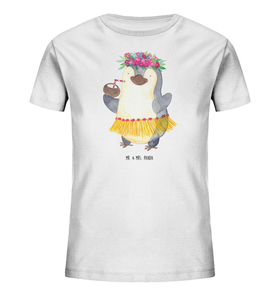 Organic Kinder T-Shirt Pinguin Kokosnuss Kinder T-Shirt, Kinder T-Shirt Mädchen, Kinder T-Shirt Jungen, Pinguin, Urlaub, Aloha, Pinguine, Kokosnuss, Hawaii