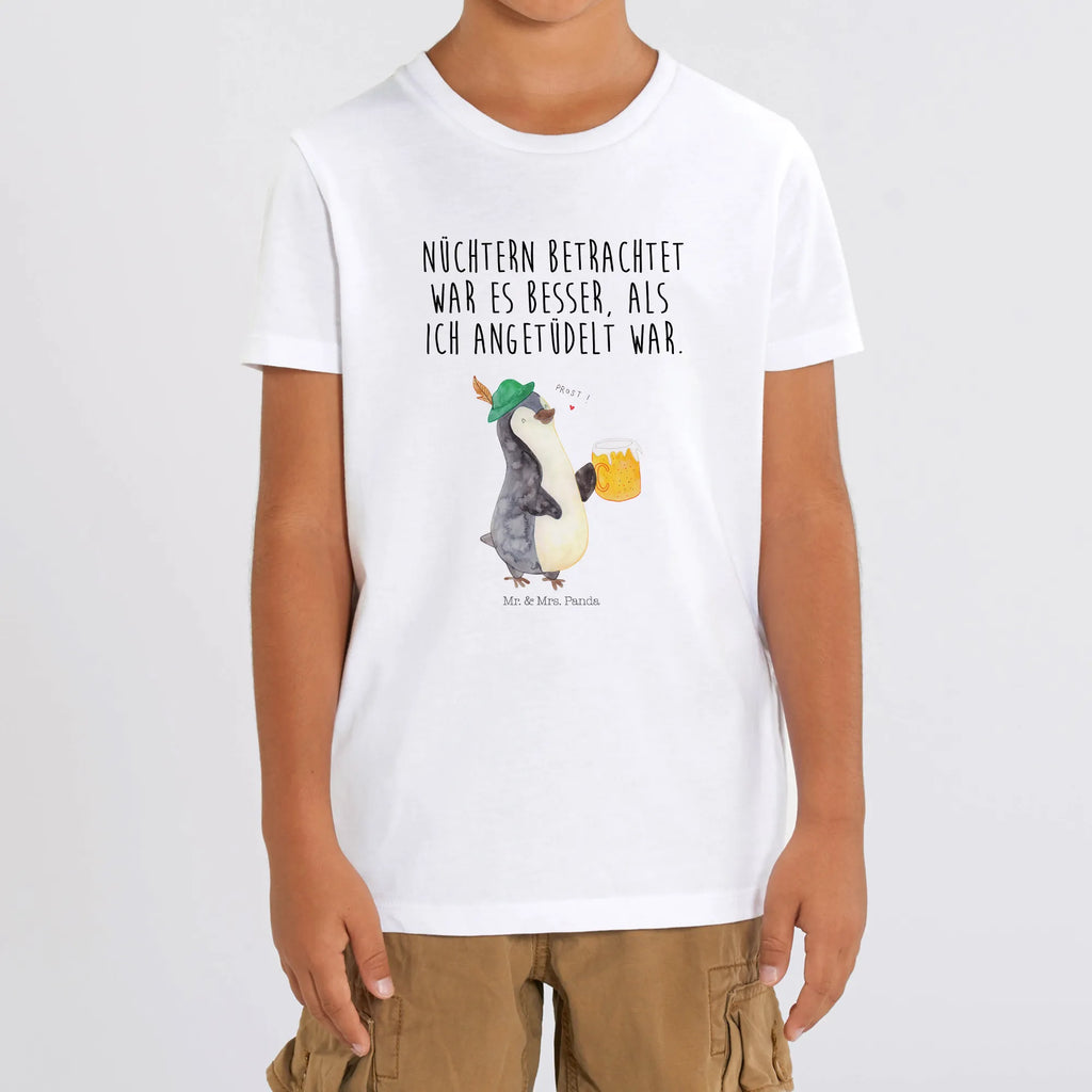 Organic Kids T-Shirt Penguin Beer Kinder T-Shirt, Kinder T-Shirt Jungen, Kinder T-Shirt Mädchen, Pinguin, Oktoberfest, Bier, Pinguine