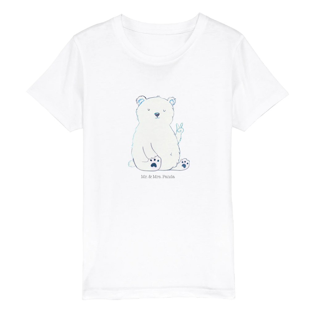 Organic Kinder T-Shirt Eisbär Faul Kinder T-Shirt Mädchen, Kinder T-Shirt, Kinder T-Shirt Jungen, Bär, Teddybär, Teddy, Nordpol, Bürojob, Arbeit, Homeoffice, Arbeitsplatz, Eisbär, Faul, Büro, Entspannen, Relaxen