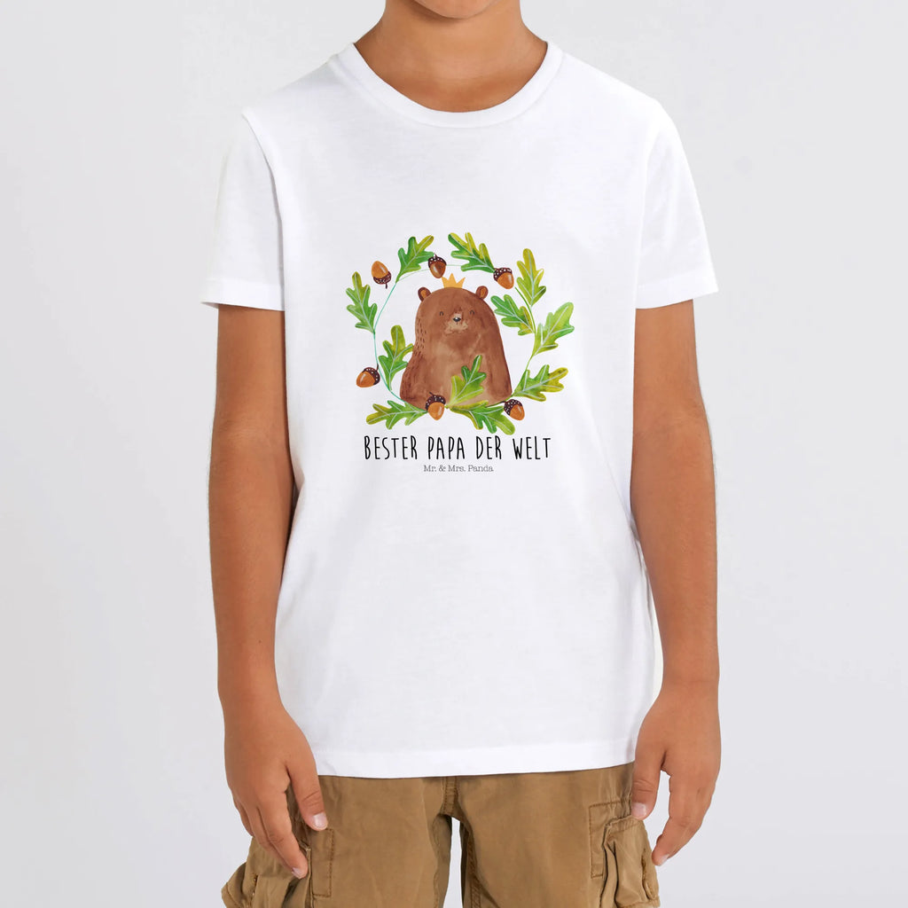 Organic Kinder T-Shirt Bär König Kinder T-Shirt Mädchen, Kinder T-Shirt, Kinder T-Shirt Jungen, Bär, Teddybär, Teddy, Dad, Vater, Papa, Daddy, Bester Vater, Weltbester Papa, Bester Papa, Papi, Vatertag, Papa Bär