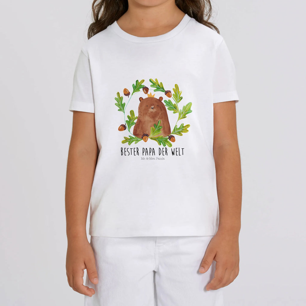 Organic Kinder T-Shirt Bär König Kinder T-Shirt Mädchen, Kinder T-Shirt, Kinder T-Shirt Jungen, Bär, Teddybär, Teddy, Dad, Vater, Papa, Daddy, Bester Vater, Weltbester Papa, Bester Papa, Papi, Vatertag, Papa Bär