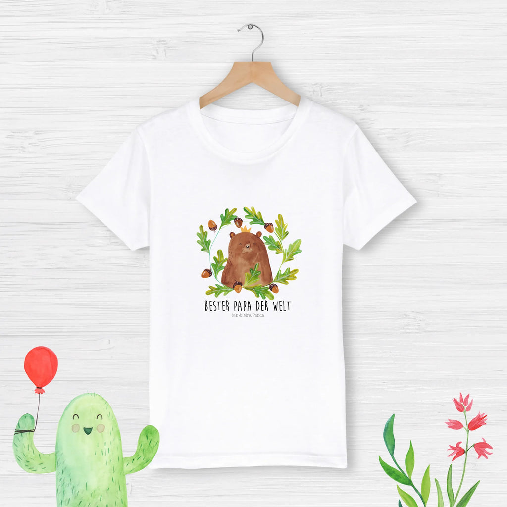 Organic Kinder T-Shirt Bär König Kinder T-Shirt Mädchen, Kinder T-Shirt, Kinder T-Shirt Jungen, Bär, Teddybär, Teddy, Dad, Vater, Papa, Daddy, Bester Vater, Weltbester Papa, Bester Papa, Papi, Vatertag, Papa Bär