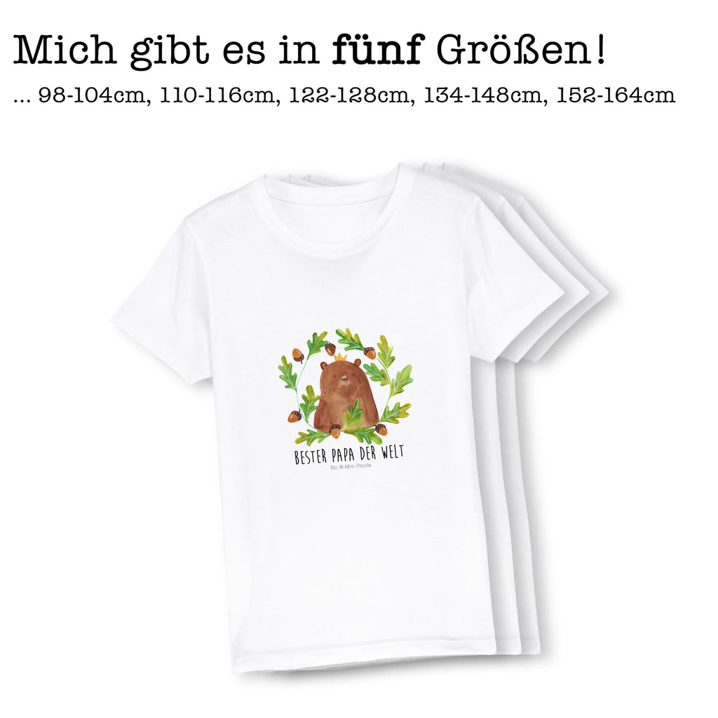 Organic Kinder T-Shirt Bär König Kinder T-Shirt Mädchen, Kinder T-Shirt, Kinder T-Shirt Jungen, Bär, Teddybär, Teddy, Dad, Vater, Papa, Daddy, Bester Vater, Weltbester Papa, Bester Papa, Papi, Vatertag, Papa Bär