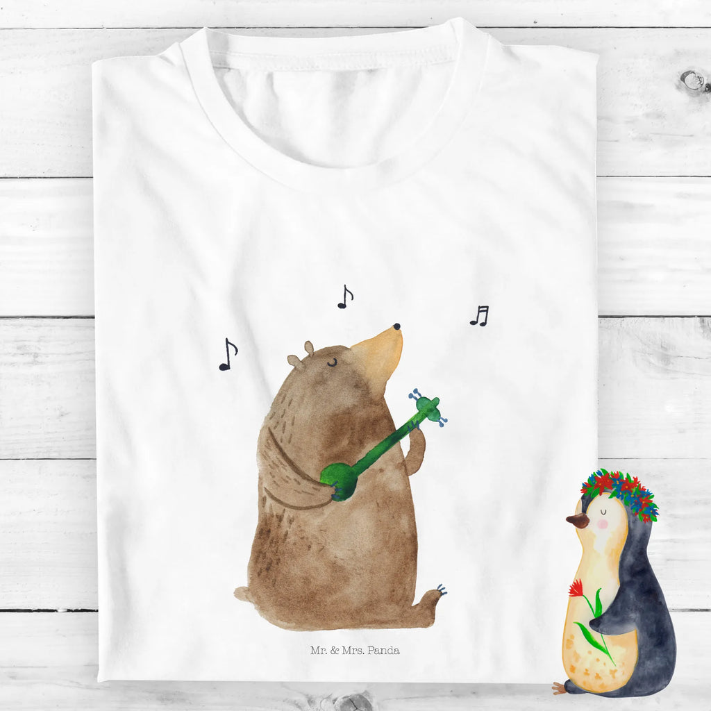 Organic Kinder T-Shirt Bär Gitarre Kinder T-Shirt Jungen, Kinder T-Shirt Mädchen, Kinder T-Shirt, Bär, Teddy, Teddybär