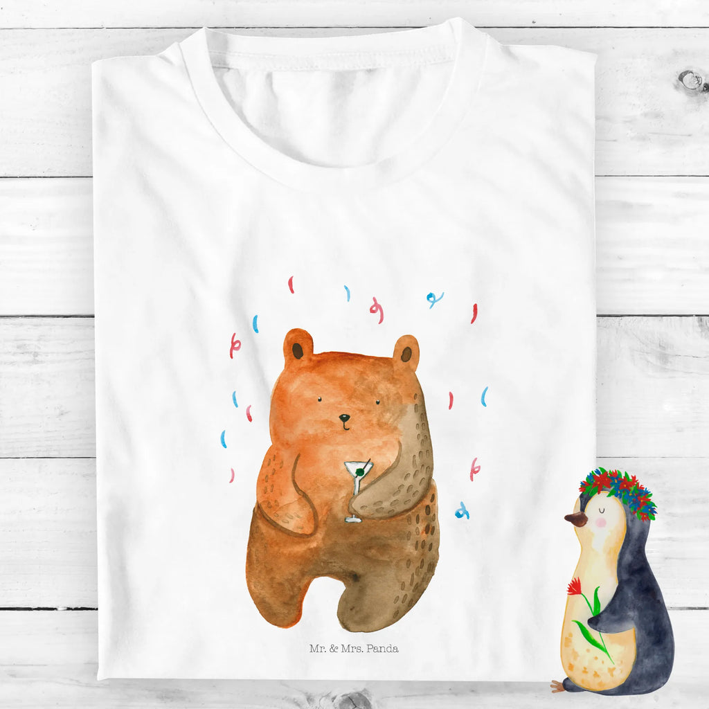 Organic Kids T-Shirt bear party Kinder T-Shirt Jungen, Kinder T-Shirt, Kinder T-Shirt Mädchen, Bär, Teddybär, Teddy, Party, Abfeiern, Lustig, Geburtstagsgeschenk, Mitbringsel, Gute Laune, Geschenk, Feiern, Geburtstag