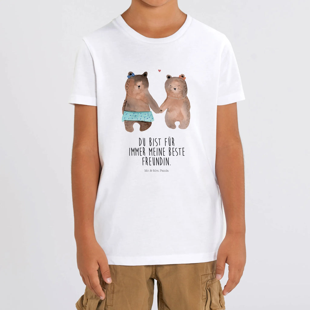 Organic Kinder T-Shirt Bär Freundin Kinder T-Shirt, Kinder T-Shirt Jungen, Kinder T-Shirt Mädchen, Bär, Teddybär, Teddy, Bär Freundin Beste Freund Liebe Liebesbeweis Verliebt Kumpel Kumpeliene