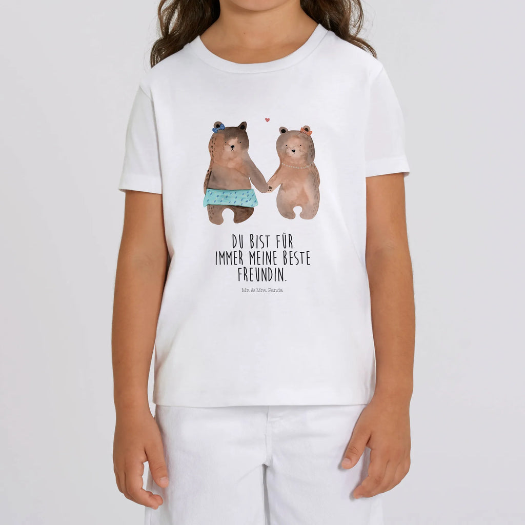 Organic Kinder T-Shirt Bär Freundin Kinder T-Shirt, Kinder T-Shirt Jungen, Kinder T-Shirt Mädchen, Bär, Teddybär, Teddy, Bär Freundin Beste Freund Liebe Liebesbeweis Verliebt Kumpel Kumpeliene