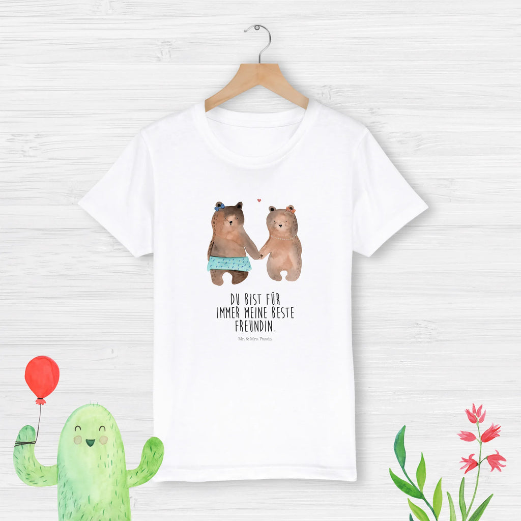 Organic Kinder T-Shirt Bär Freundin Kinder T-Shirt, Kinder T-Shirt Jungen, Kinder T-Shirt Mädchen, Bär, Teddybär, Teddy, Bär Freundin Beste Freund Liebe Liebesbeweis Verliebt Kumpel Kumpeliene