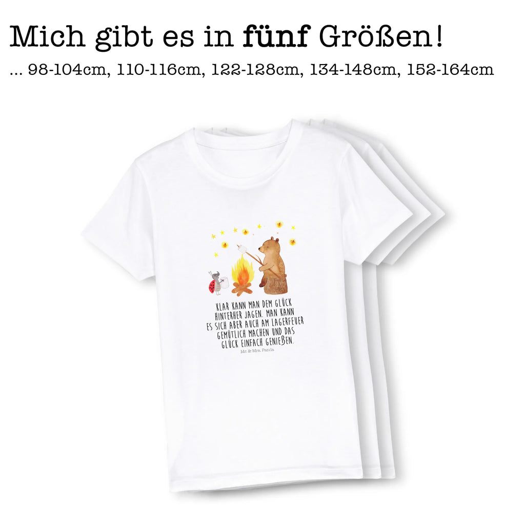 Organic Kinder T-Shirt Bär & Marienkäfer Lagerfeuer Kinder T-Shirt, Kinder T-Shirt Mädchen, Kinder T-Shirt Jungen, Bär, Teddybär, Teddy, Lagerfeuer