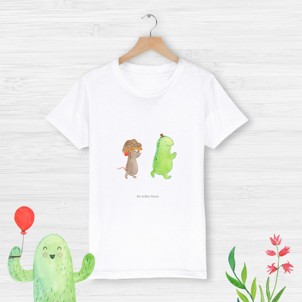 Organic Kinder T-Shirt Schildkröte & Maus Kinder T-Shirt Mädchen, Kinder T-Shirt, Kinder T-Shirt Jungen, Schildkröte, Freunde, Beste Freundinnen, Beste Freunde, Freundinnen, Maus