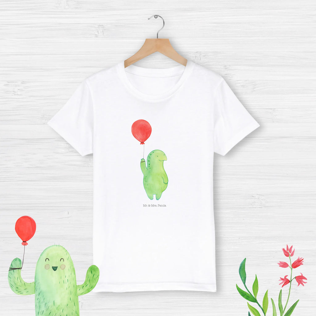 Organic Kinder T-Shirt Schildkröte Luftballon Kinder T-Shirt, Kinder T-Shirt Jungen, Kinder T-Shirt Mädchen, Schildkröte, Schildkröten, Motivationsspruch, Motivation, Mutausbruch